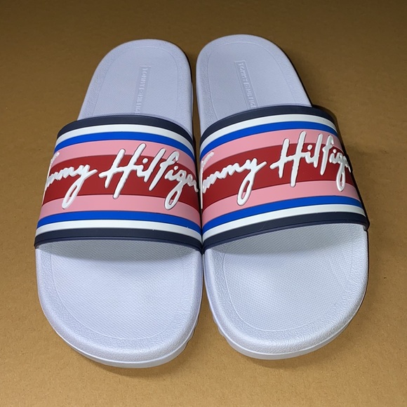 Tommy Hilfiger Multicolor Rayce Pool Slides - Picture 4 of 9